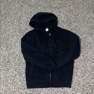 GAP Midnight Black Zip-Up Hoodie